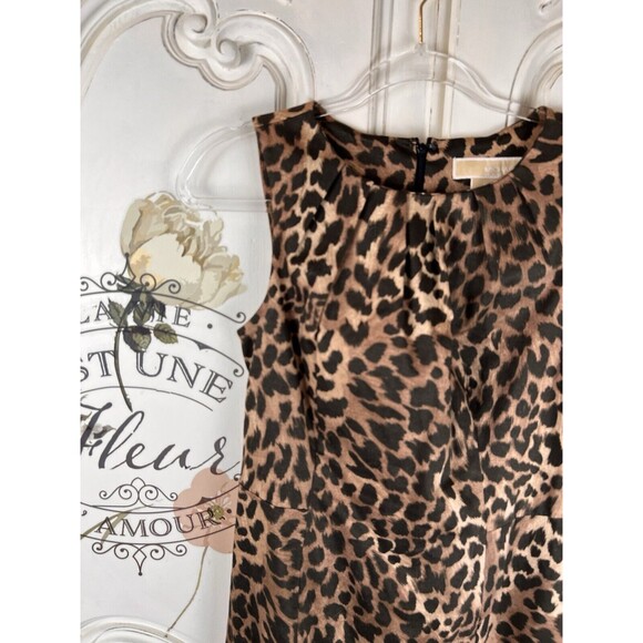 Michael Kors Shesth Dress Animal Print Sleeveless Size 2 - Picture 5 of 12